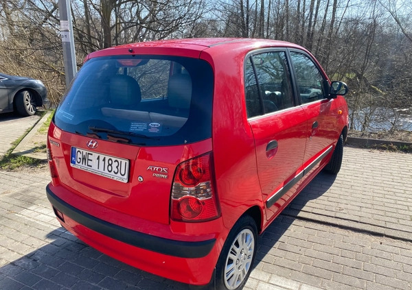 Hyundai Atos cena 7800 przebieg: 150000, rok produkcji 2007 z Wejherowo małe 154